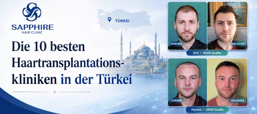 Die 10 besten Haartransplantationskliniken in der Türkei