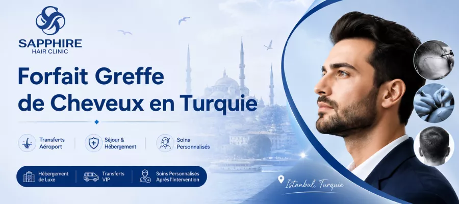 Forfait de greffe de cheveux en Turquie