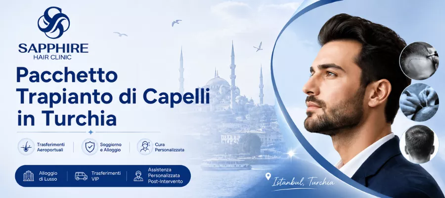 Pacchetto trapianto di capelli Turchia
