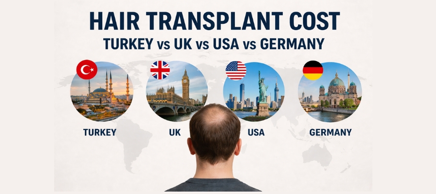 Hair Transplant Cost in Turkey vs UK vs USA vs Germany