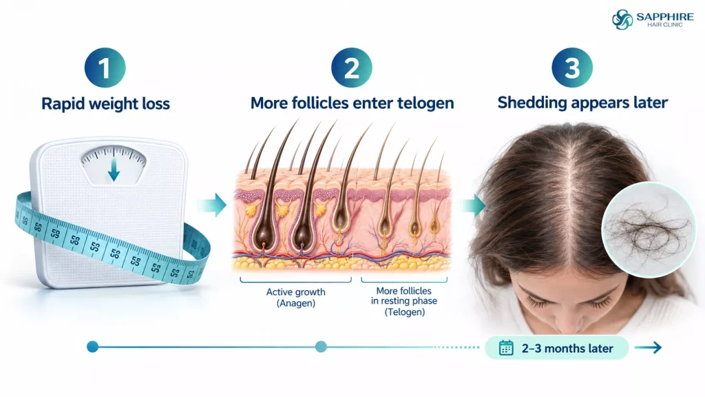What Causes Hair Thinning After Weight Loss?