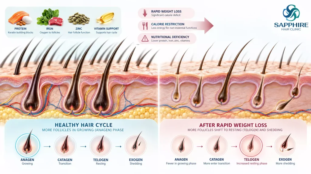 What Causes Hair Thinning After Weight Loss?